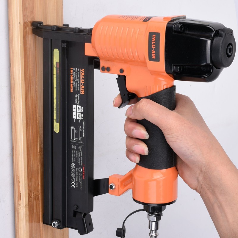 Sf5040 2" 18 Gauge 2 In 1 Pneumatic Brad Nailer And Stapler With Carrying Ca gallery