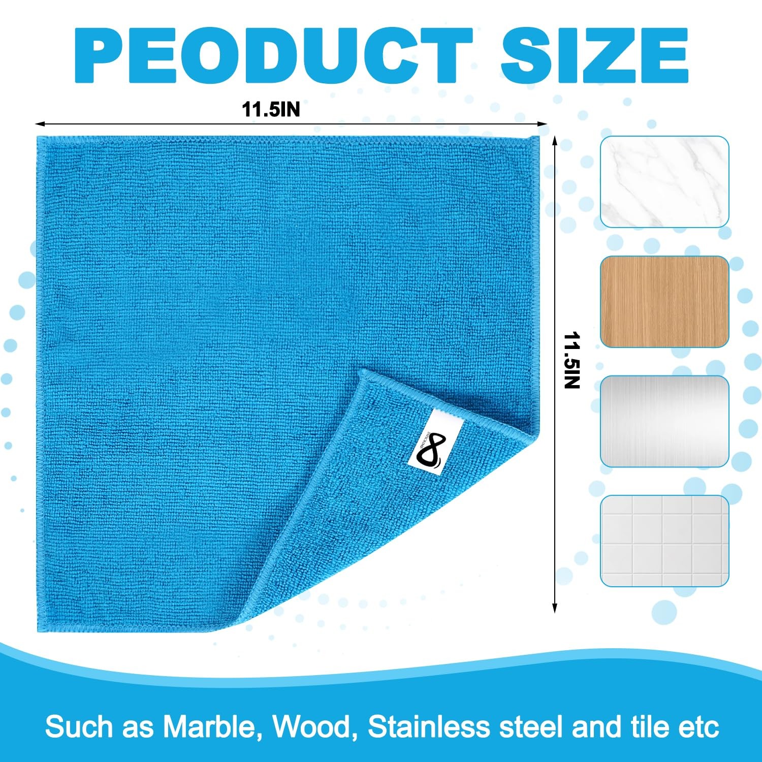 Microfiber Cleaning Cloths, 15 Pack Cleaning Rags, Wet and Dry Use Cleaning T... gallery