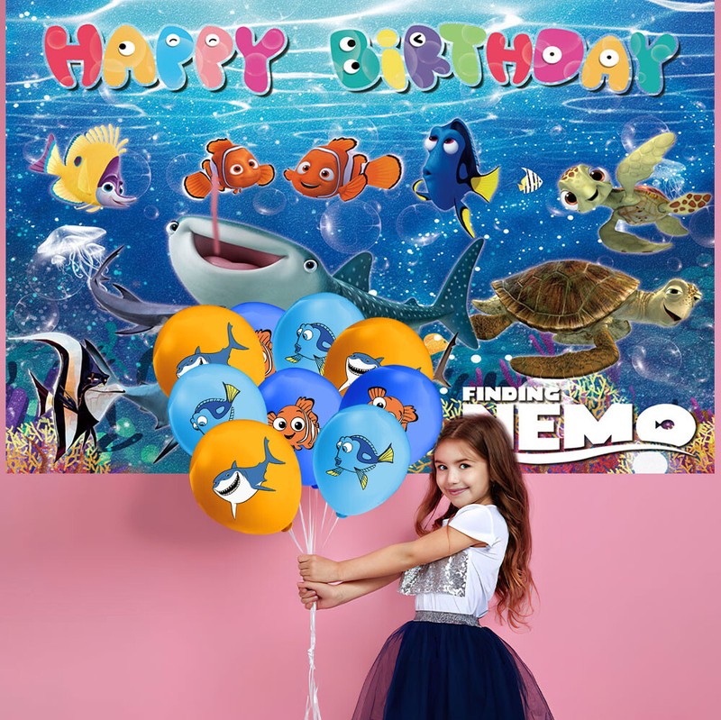 Finding Nemo Party Supplies Set Plates Balloons Banner Cake Topper Birthday Gift gallery