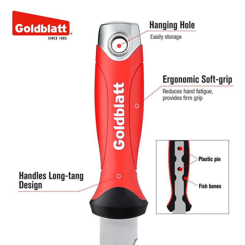 Goldblatt 8" Insulation Knife Stainless Steel Double Side Blade Utility Knife gallery