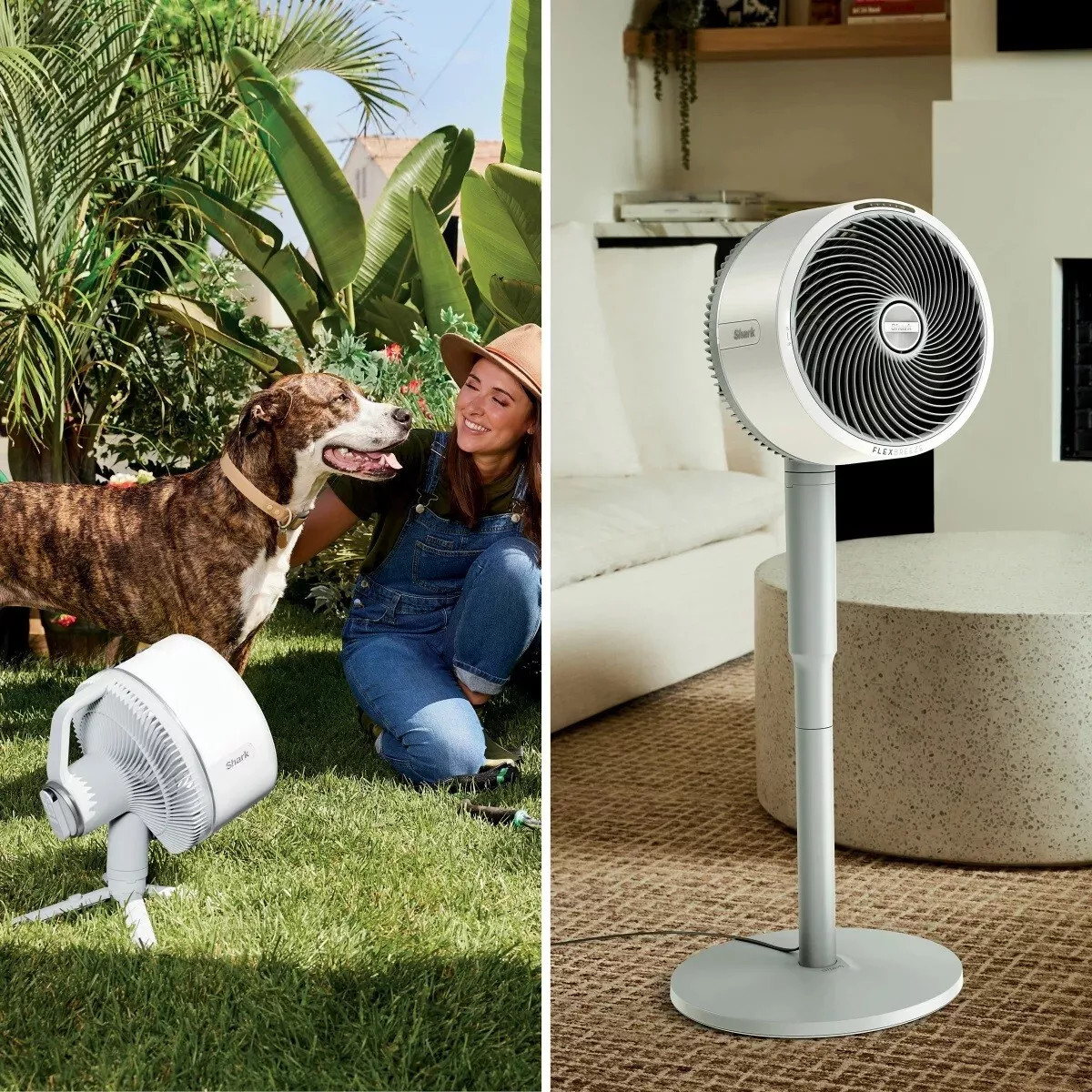 SHARK FLEXBREEZE CORDLESS FAN PEDESTAL TO TABLETOP CAPABILITIES UH205 - GRAY gallery