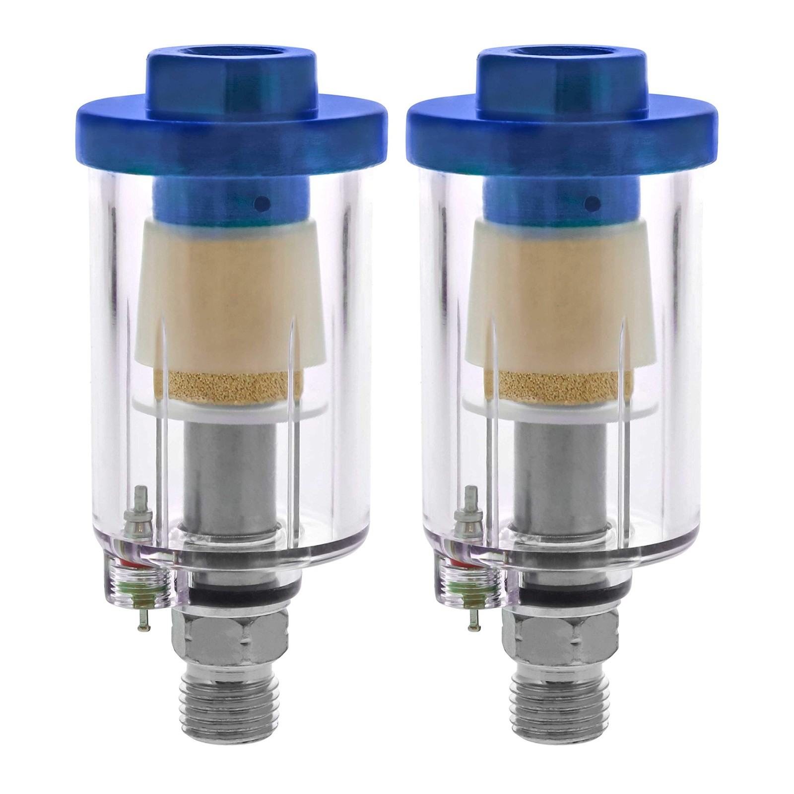 TCP Global Mini In-Line Air Filter (2 Pack) - Water & Oil Separator with... gallery