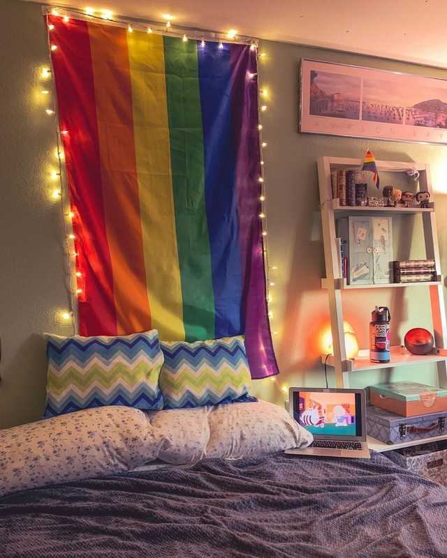 Rainbow Pride Flag 12X18 Inch 12" x 18" Grommets Boat Flag LGBTQ LGBTQIA+ gallery