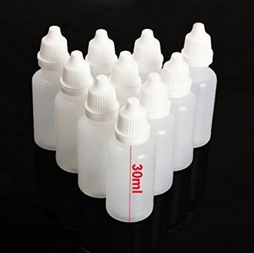 erioctry 50Pcs 30ML Empty Plastic Dropper Dropping Bottles(Drops 30ML, White gallery