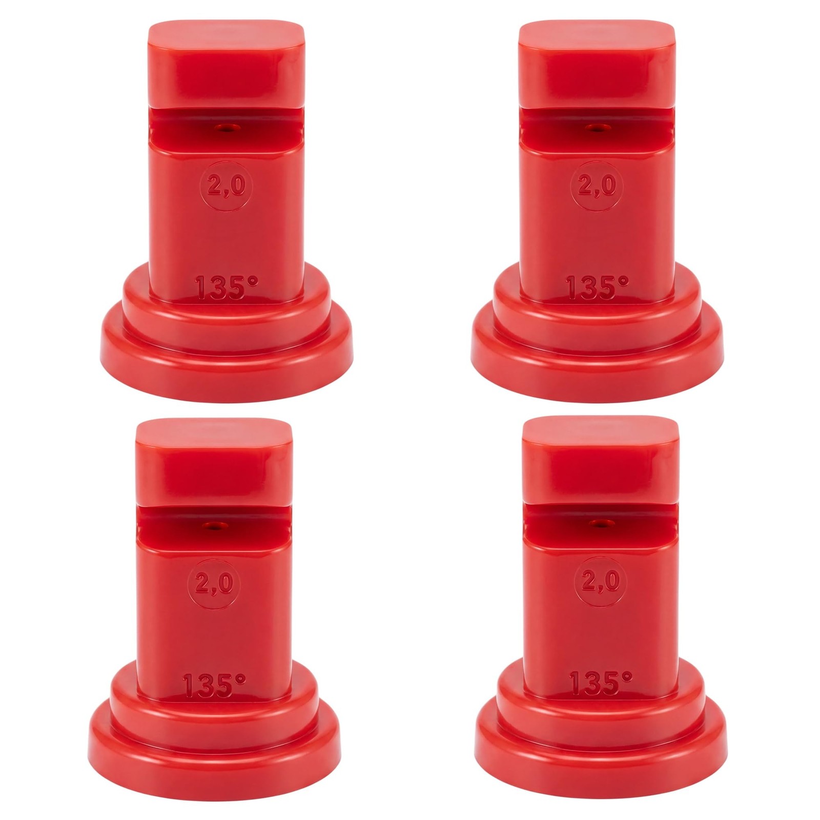 140° Deflector Broadcast Spray Nozzle, Red Boom Sprayer Nozzles with 2.0 Orif... gallery