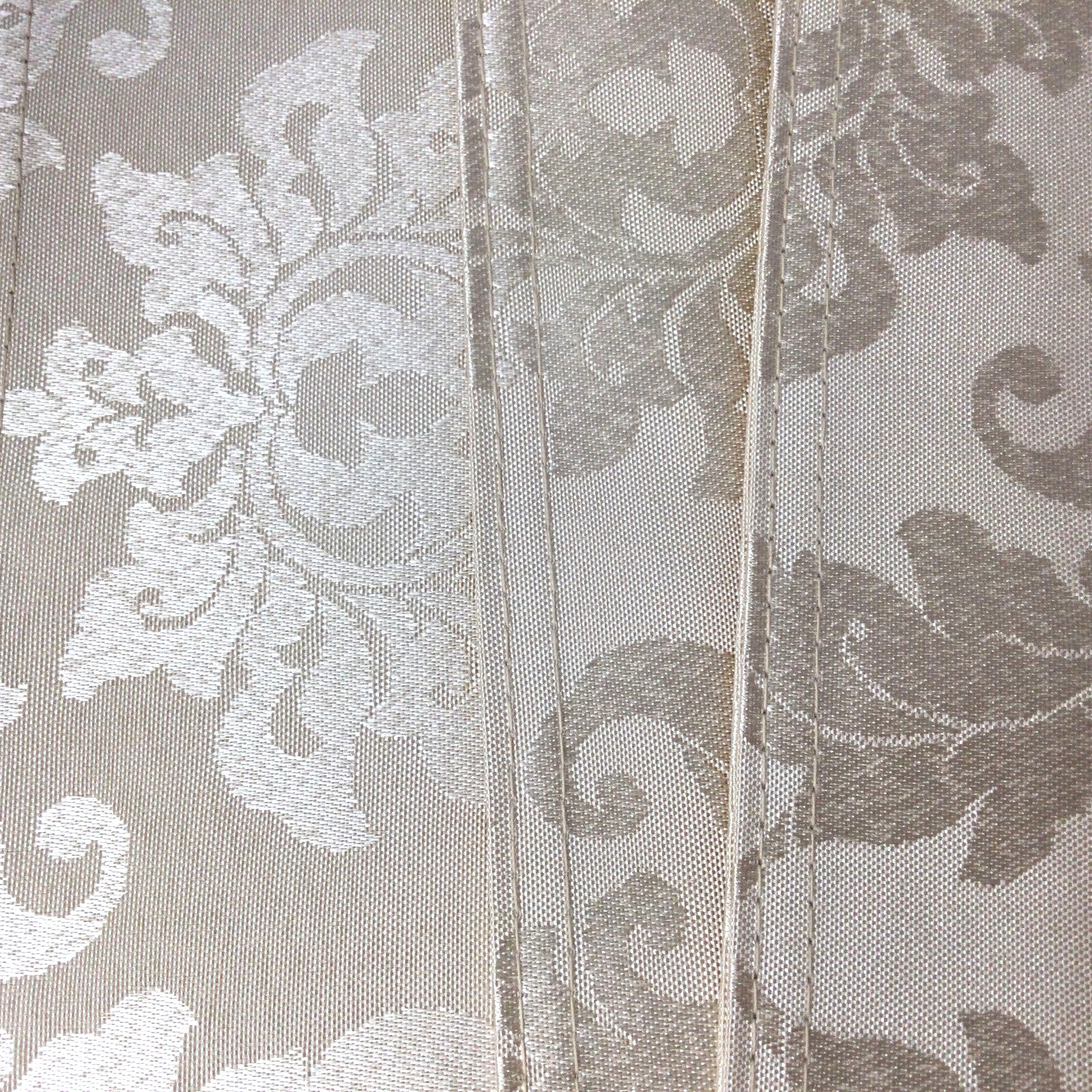 4 Placemats Beige Rectangular Damask Leaves 13 in x 19 in gallery