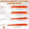 10-Piece Reciprocating Saw Blades 6 & 8 Inch Wood & Metal Cutting Saw Blades Pre gallery