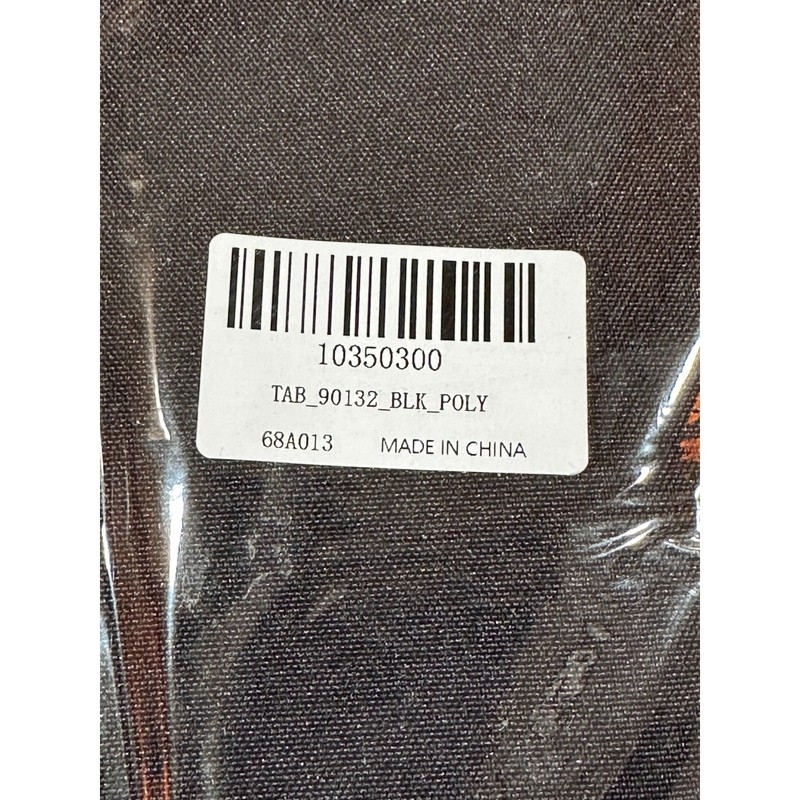 NWT - 2 Large Black Polyester Tableclothes - 90 x 132 & 72 x120 gallery