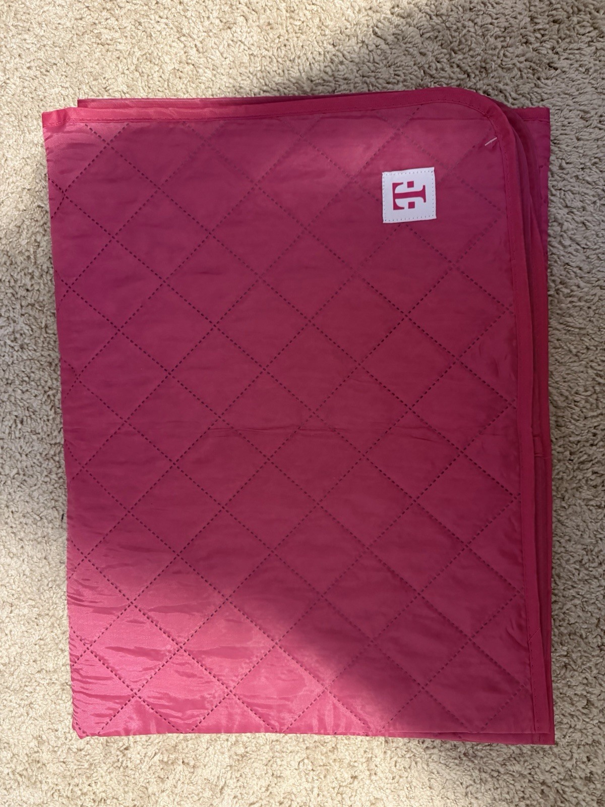Pink Quilted Blanket Throw, Rectangular Shape, Standard Size, No Closure gallery