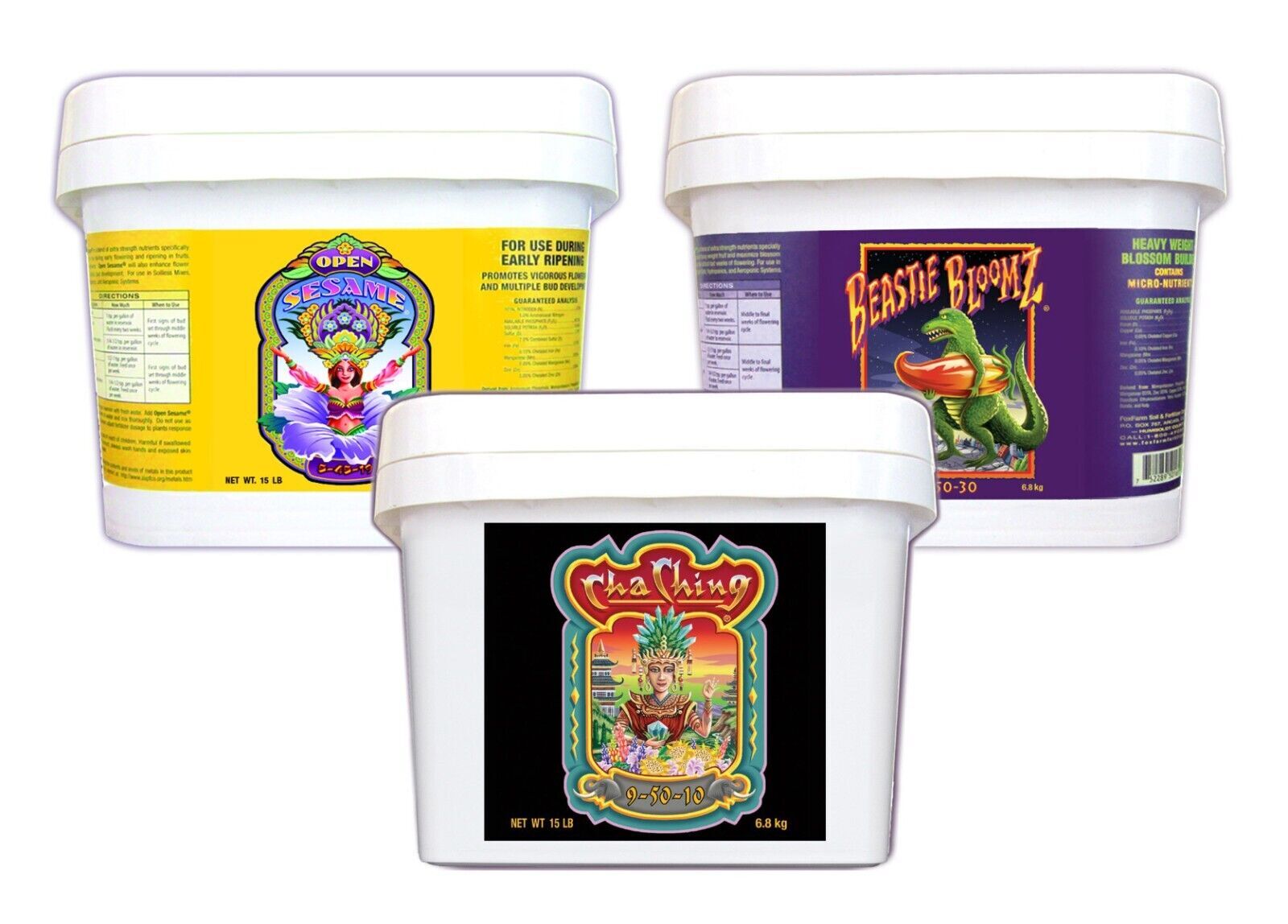 FoxFarm Soluble Nutrient Trio Open Sesame Cha Ching & Beastie Bloomz - 5 Ounces gallery