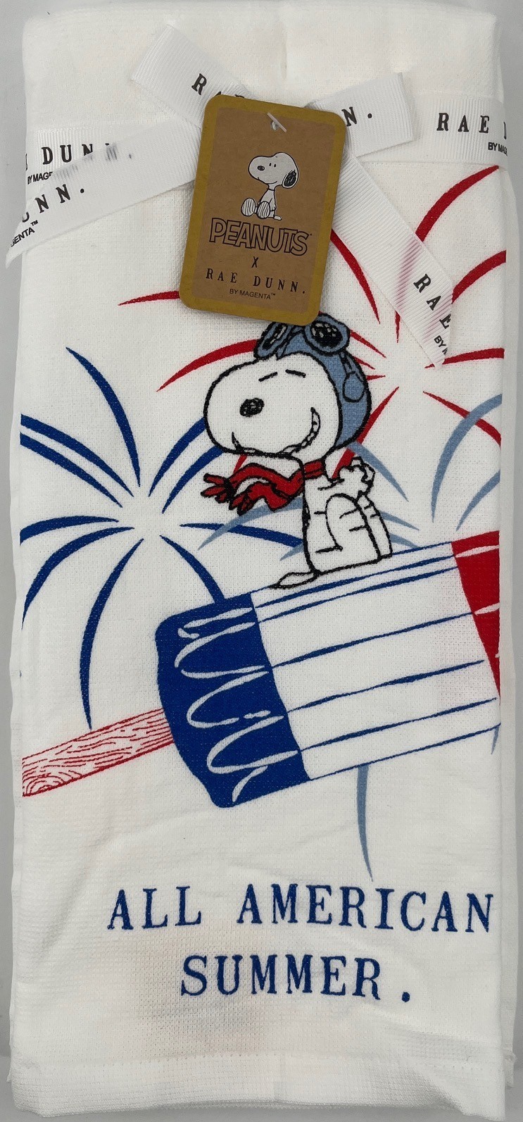 Peanuts - Snoopy Patriotic All American Summer Set of Two Dish Towels (Rae Dunn) gallery