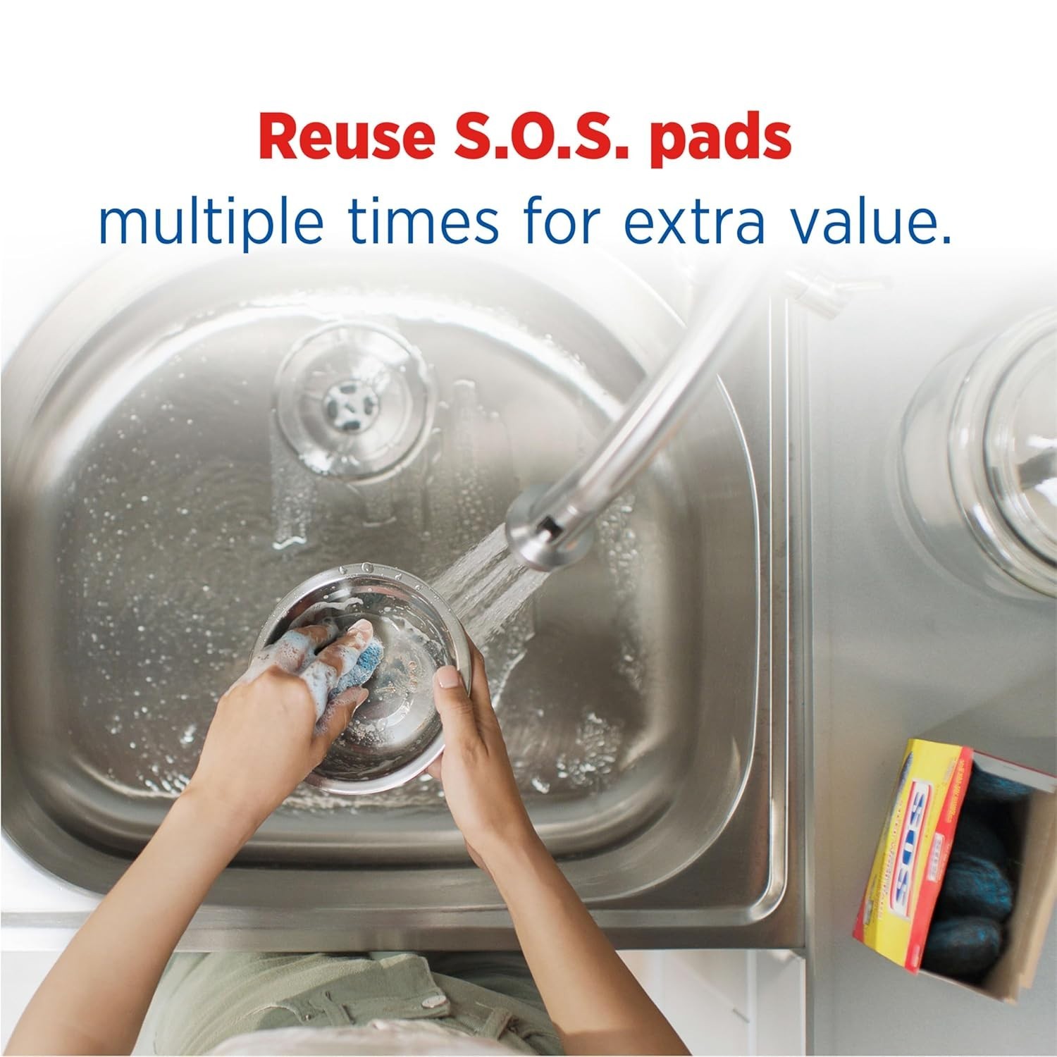 S.O.S Steel Wool Soap Pads, 18 Count gallery