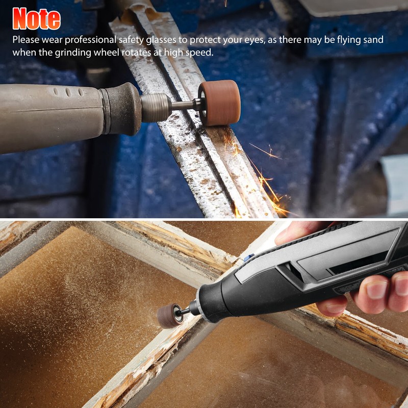 384PCS Sanding Drum Kit Nail Drill Bits Polished Dremel Accessories Rotary Tool gallery