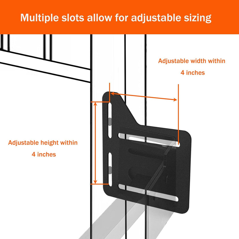 Adjustable Headboard Brackets Kit for Metal Bed Frame - 2 Pieces gallery