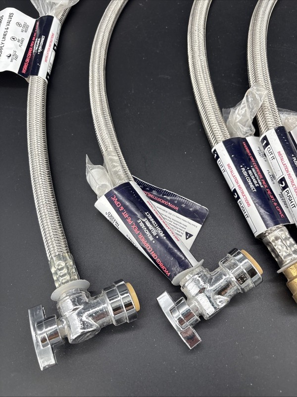 QUICKFITTING 1/2" Braided Line Connector (Push-to-Connect) Lot Of 7 New gallery