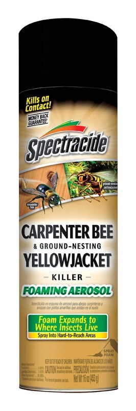 Spectricide Carpenter Bee & Ground-Nesting Yellowjacket Killer Foaming Aerosol gallery