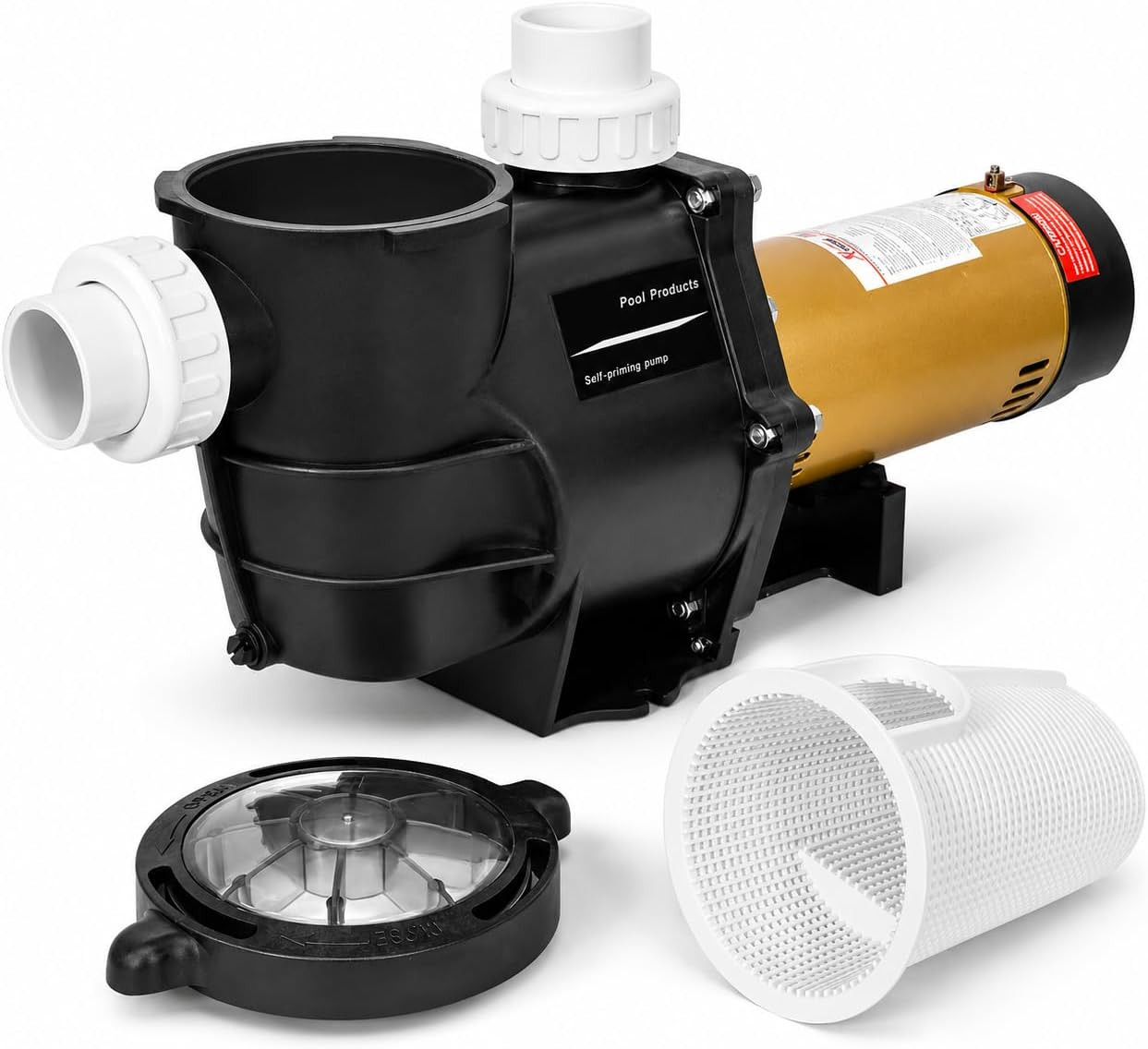 Xtremepowerus 2HP In-Ground Swimming Pool Pump Dual Speed High Flow 2" Inlet 230 gallery