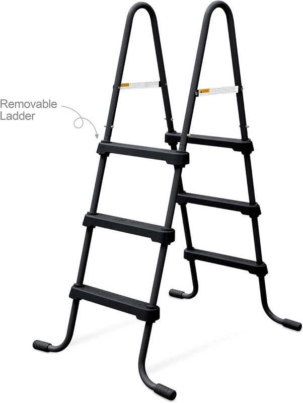 Funsicle 36" SureStep Pool Ladder, for Above Ground Swimming Pools, Black gallery