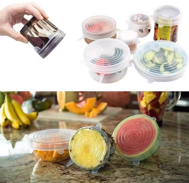 Silicone Stretch Lid Kitchen Accessories Can Be Reused Food Cover Plastic Cover gallery