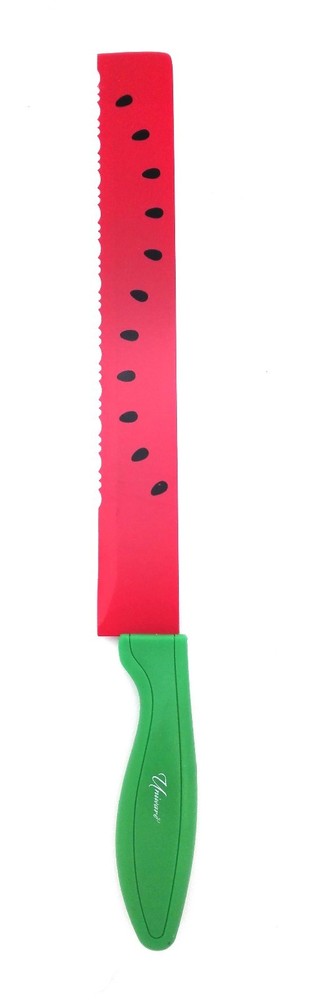 Water Melon Knife Cutter/Slicer Sharp Blade, Red 11 Inch