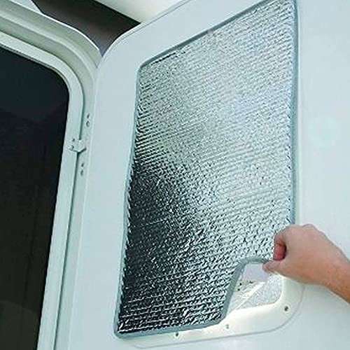 Reflective RV Door Window Shade, 16” x 25” Car Door Window 25inch x 16inch gallery