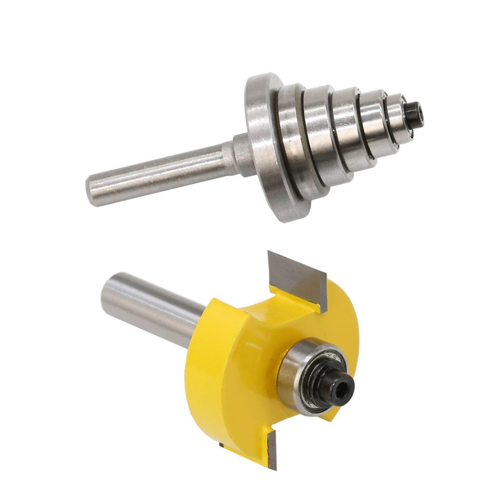 Rabbet Router Bit Set Fit 3/8in, 1/2in, 5/8in, 3/4in, 7/8in, 1-1/8in Bearings gallery