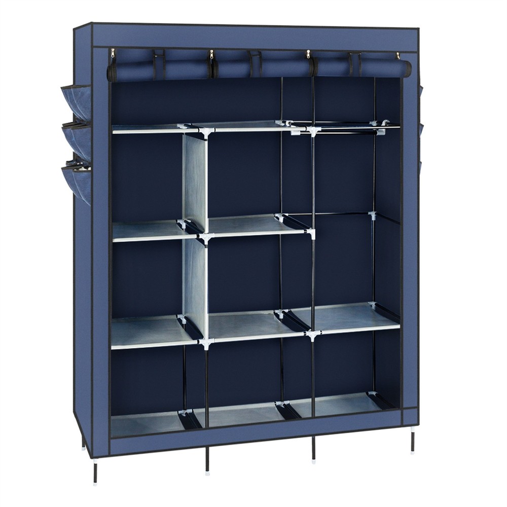 Durable Non-woven Fabric Cloth Wardrobe High-leg Strong Bearing Capacity Storage