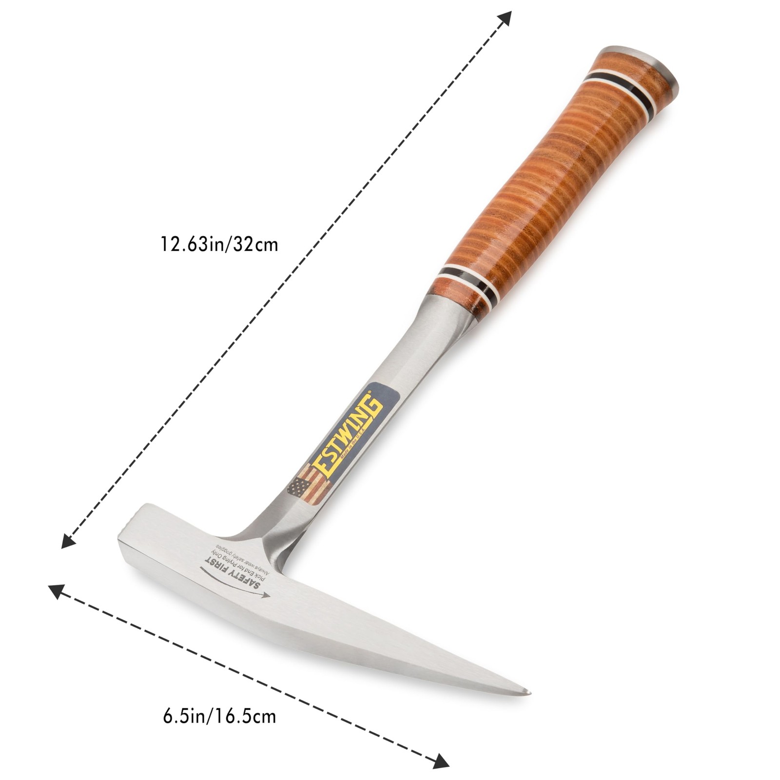 ESTWING Rock Pick - 13 oz Geological Hammer with Smooth Face Genuine Leather gallery