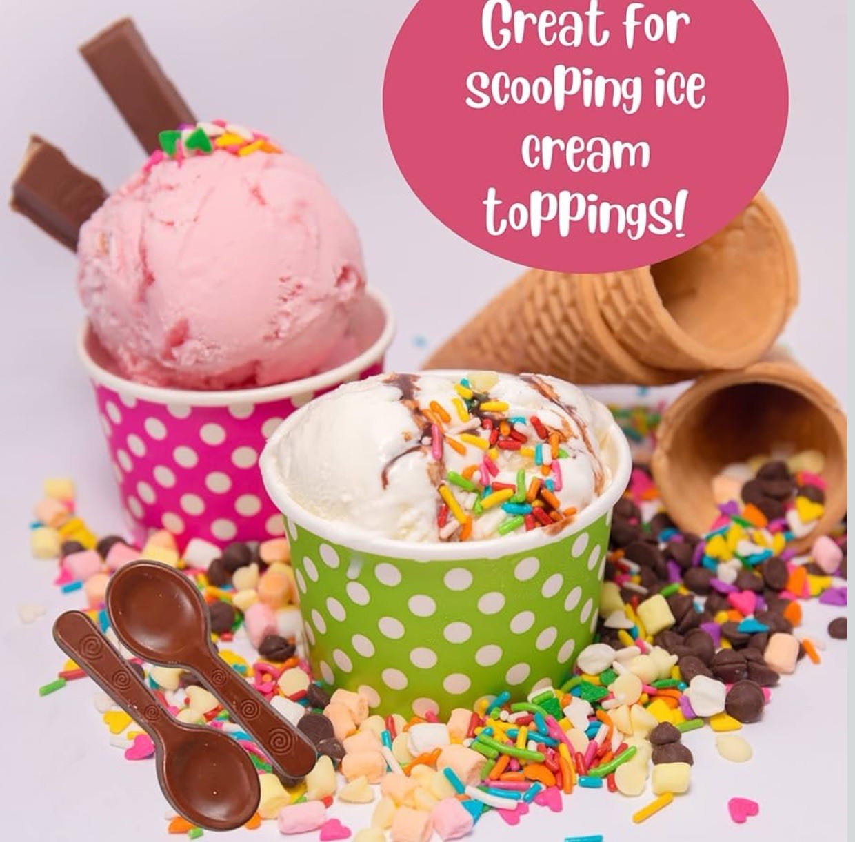 4 PK - Chocolate Stirring Spoons • Drinking Accesories For Hot Cocoa & Coffee gallery
