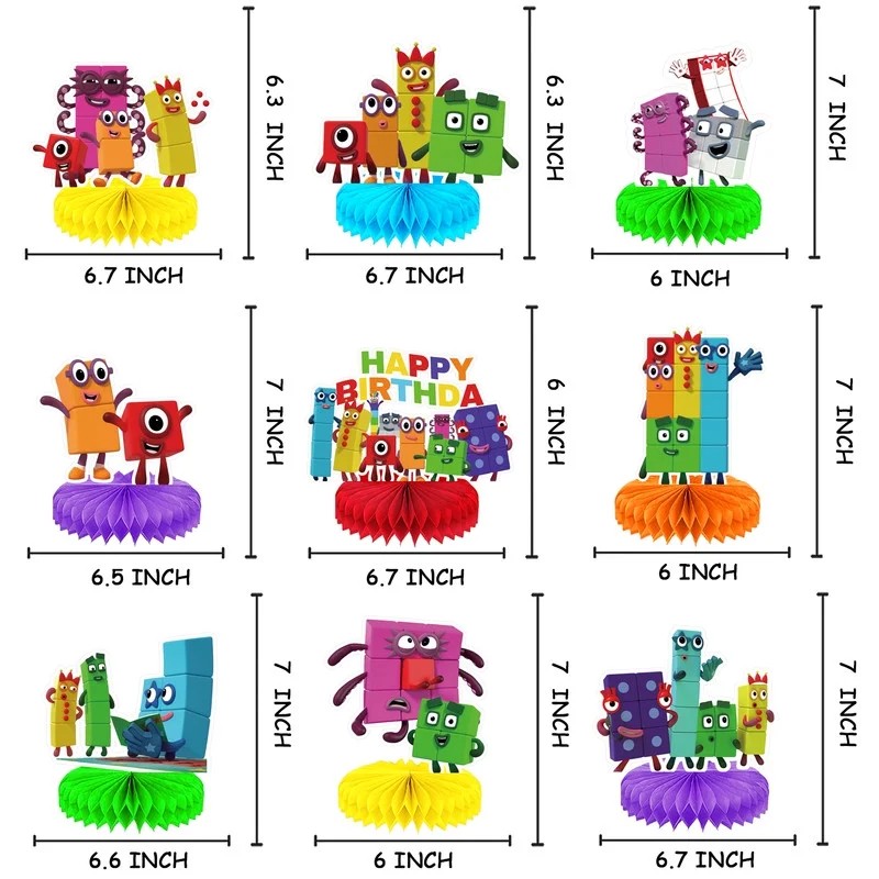 Number Honeycomb Centerpieces 3D Table Decorations Party Supplies gallery