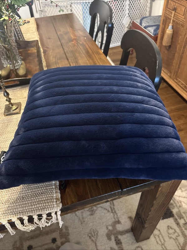 UGG Navy Blue Dawson Duck Down Textured Pillow Soooo Soft gallery