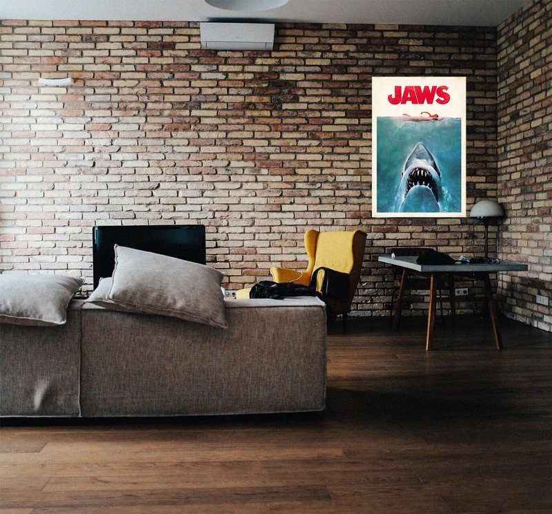 Jaws - Movie Poster (Regular Style - Retro / Vintage Design) (Size: 24" x 36") gallery