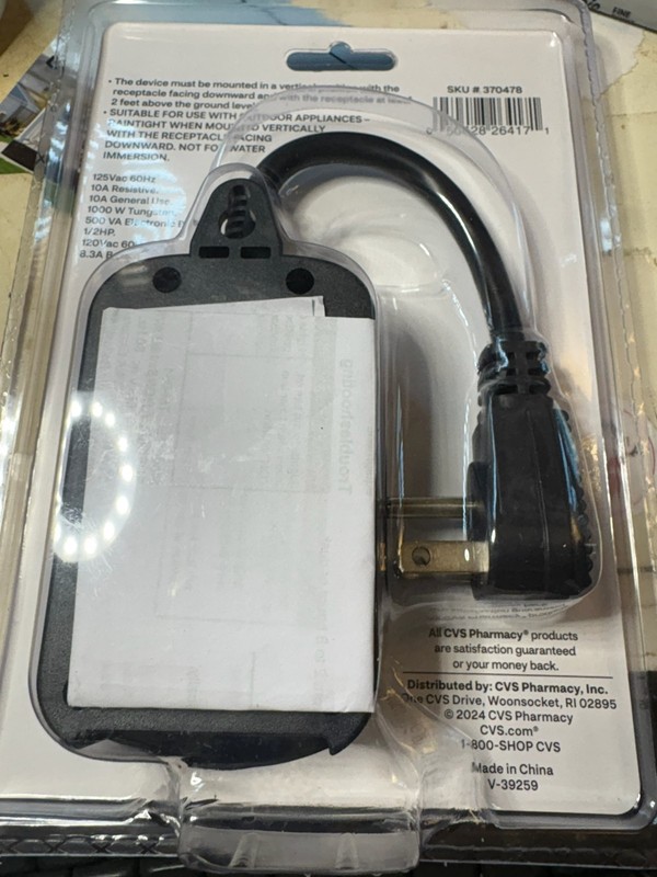 Merry Brite Outdoor Mechanical Timer 2-8 hours or Dusk - Dawn, Single Outlet NEW gallery