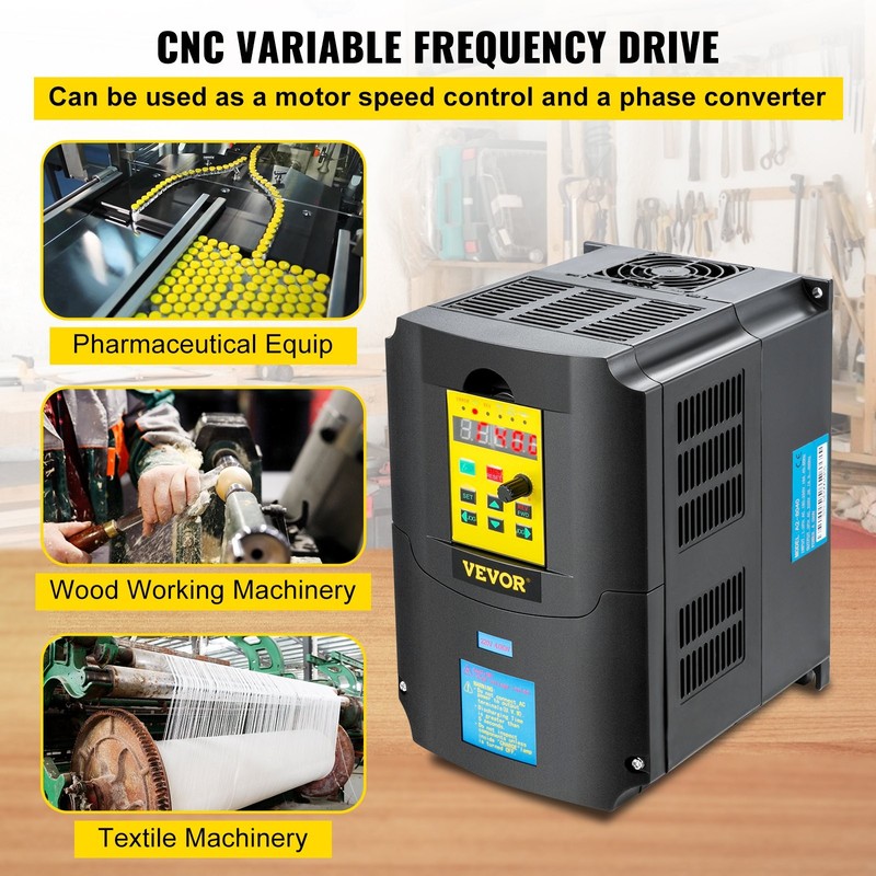 New/Variable Frequency Drive, AC 220V Input 4KW Variable Frequency CNC Drive Inv gallery