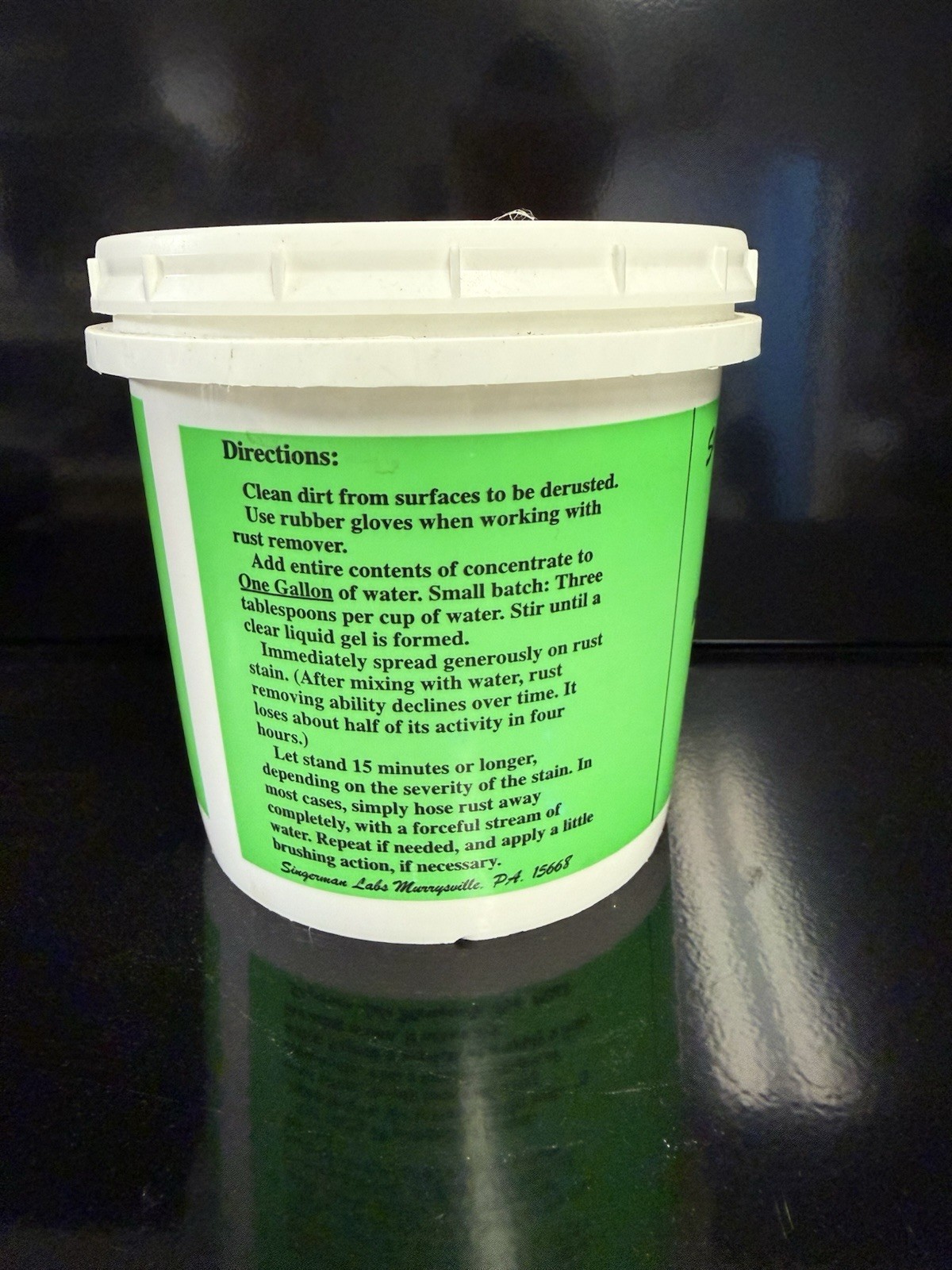 Rust Remover for Concrete - 22 oz Concentrate Makes One Gallon gallery