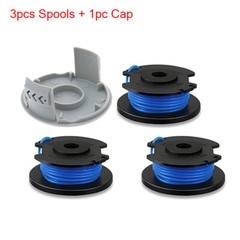 3-10Pcs String Trimmer Spool Lines For Ryobi One+ 18V 24V 40V Weed Eater w/ Caps