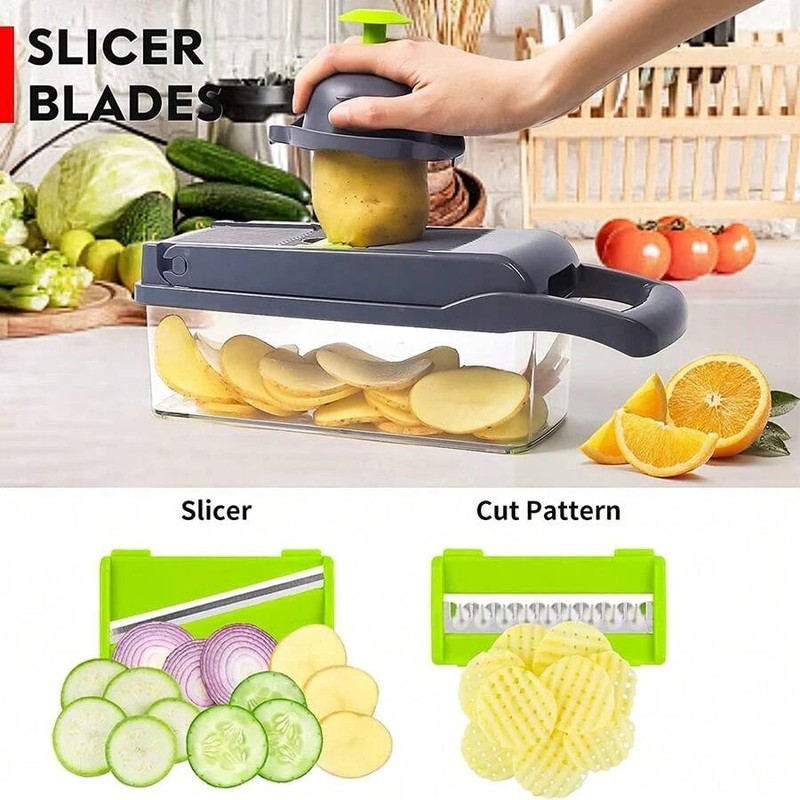 15 in 1 Vegetable Chopper Slicer Kitchen Multifunction Cutter Food Processor gallery