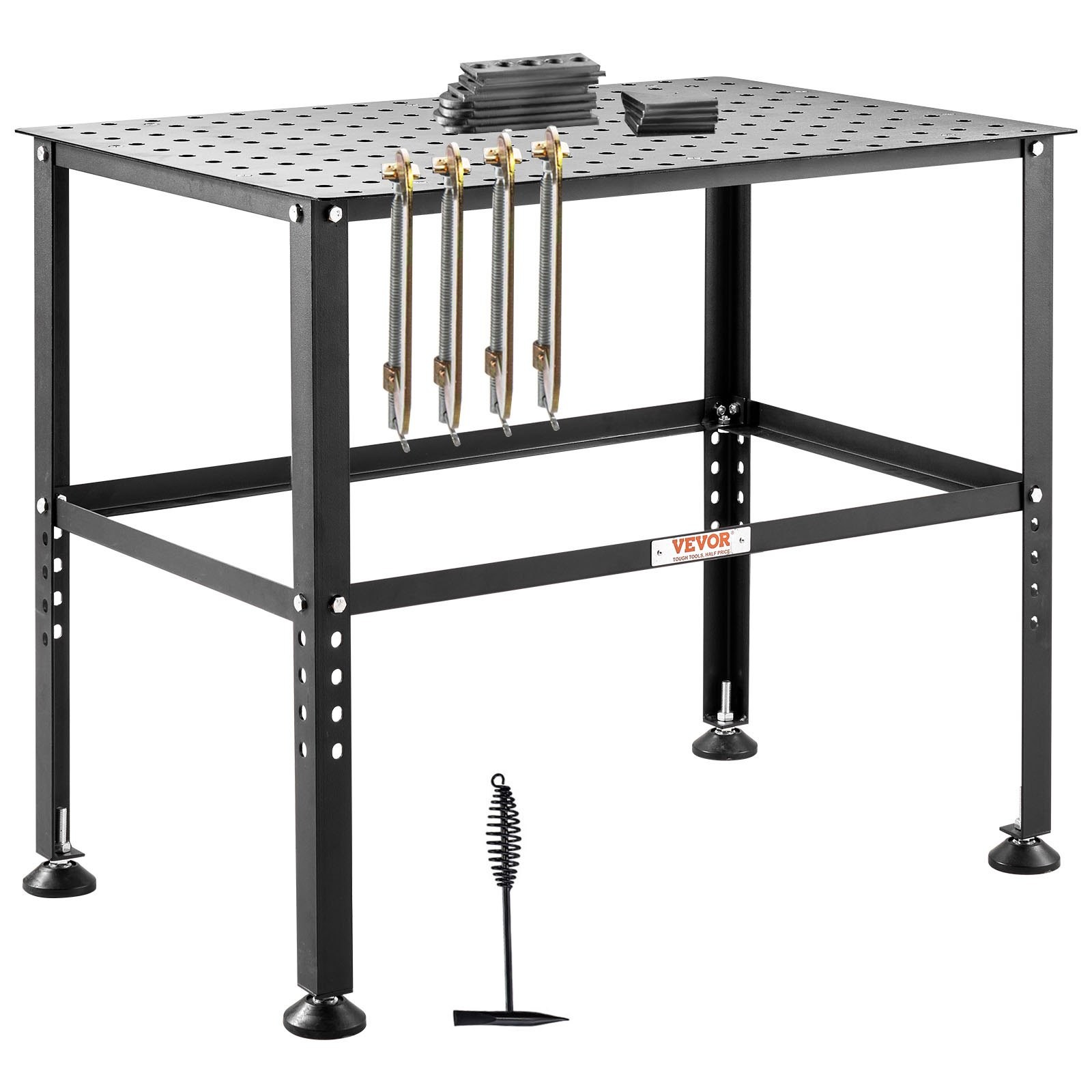 Welding Table 36" x 24", 800LBS Capacity Welding Workbench Table, Heavy-Duty Wor gallery