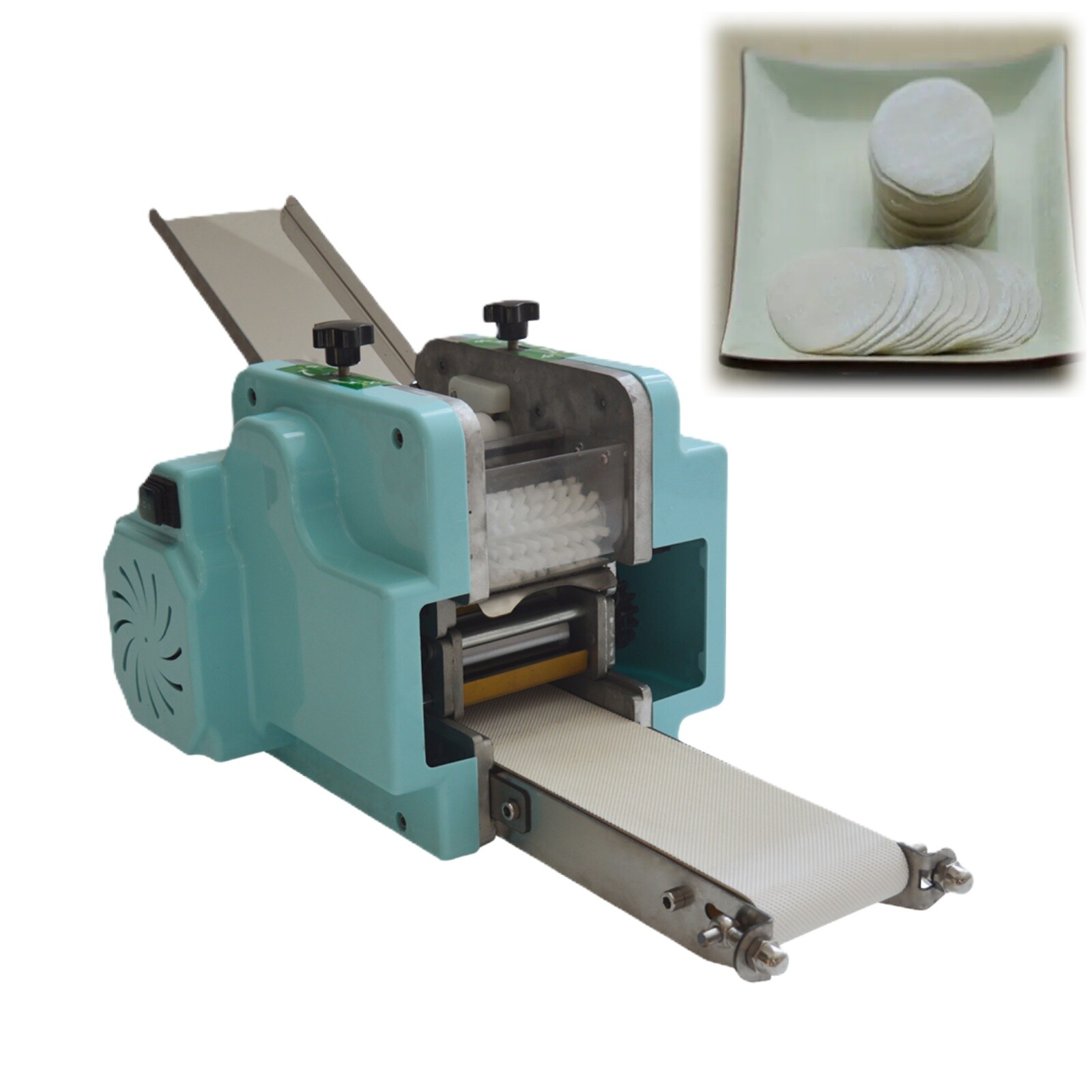 110V Mini Silent Dumpling Wrapper Machine/Wonton Skin/Rice Wrapper Machine gallery