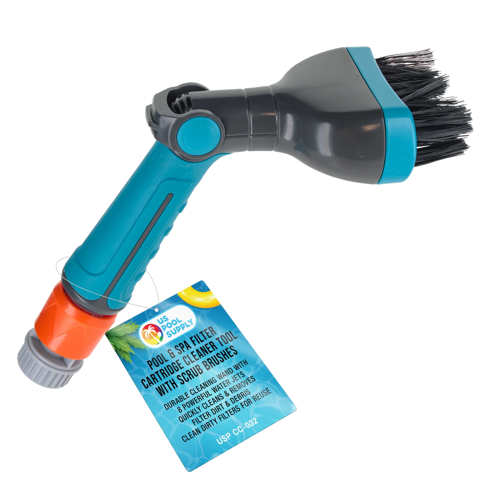U.S. Pool Supply Pool & Spa Filter Cartridge Cleaner Tool with Scrub Brushes gallery