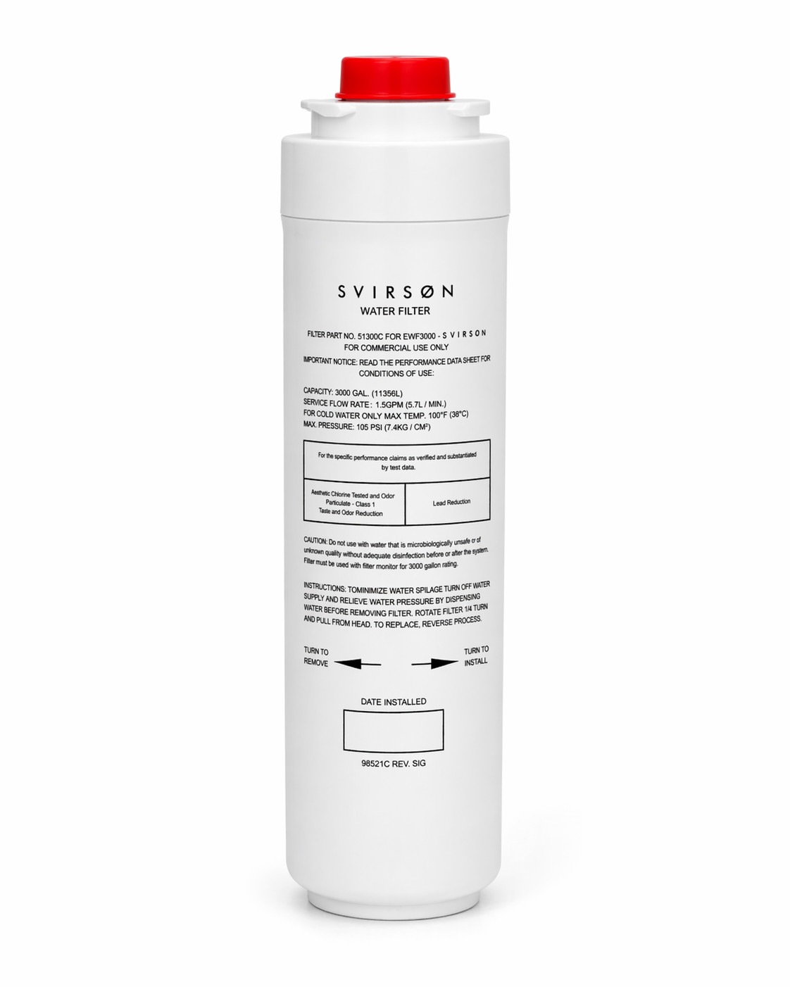 SVIRSON 51300C Water Filter Replacement for Elkay EWF3000 | 1 2 3 4 6 Pack | US gallery