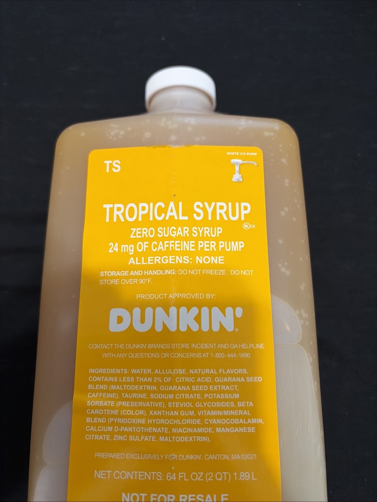 Dunkin’ Energy Tropical Flavored Syrup 64Oz With Pump gallery