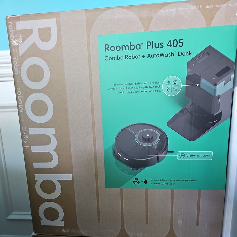 Roomba plus 405 (G181) Combo Robot Vacuum & Mop with Autowash Dock - Amazon Excl gallery