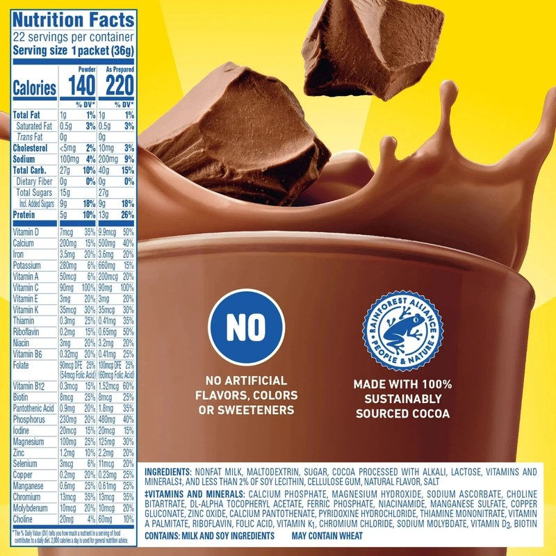 Carnation Breakfast Essentials Powder Protein Nutritional Shake Drink Mix Packet gallery