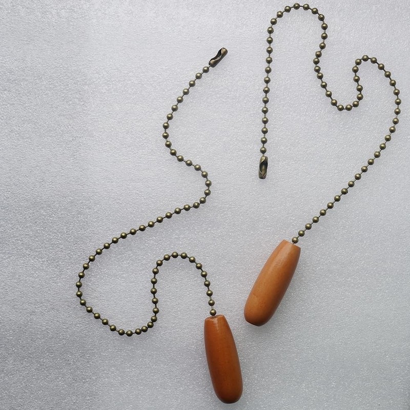 Ceiling Fan Pull Chain, 160" Rustproof 3mm Beaded Ball Pull Chain Extension w... gallery