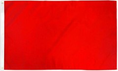 5X8 FT HUGE RED Solid Color Flag Blank Flag SUPER POLY 100D FADE RESISTANT