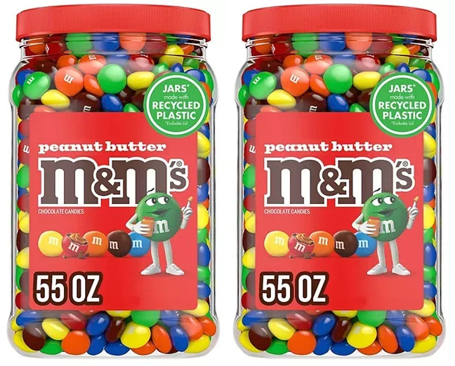 2 Packs M&M'S Peanut Butter Milk Chocolate Candy, 55 oz. - FREE shipping gallery