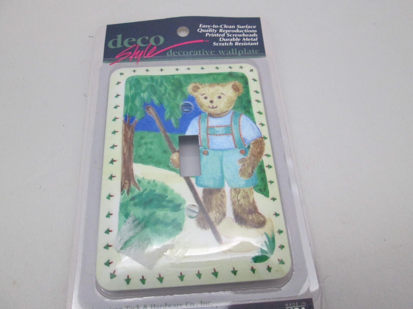American Tack Metal Switchplate Cover Teddy Bear gallery