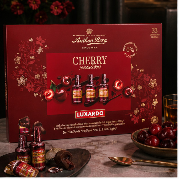 2-Pack Anthon Berg Luxardo Cherry Filled Chocolate 33-count EXP 07/06/26 gallery