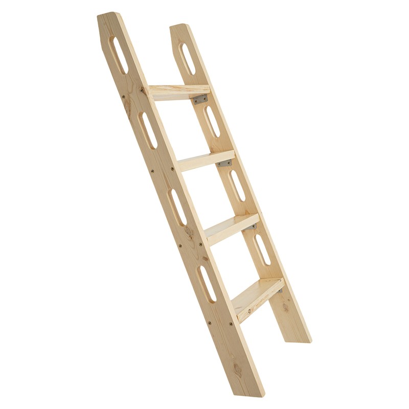 4-Step Ladder Durable Solid Wood Step Ladder 220lbs Load Fixed Ladder Step Stool gallery